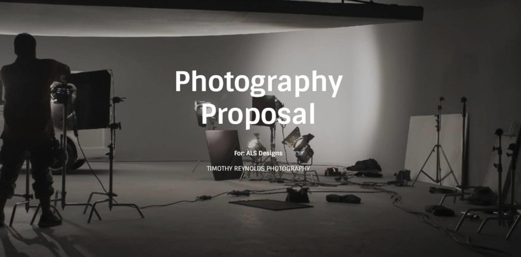 Photography Proposal Template