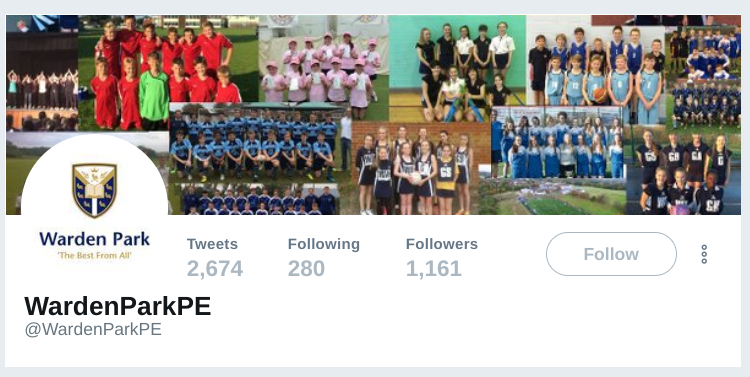 School PE Department Twitter