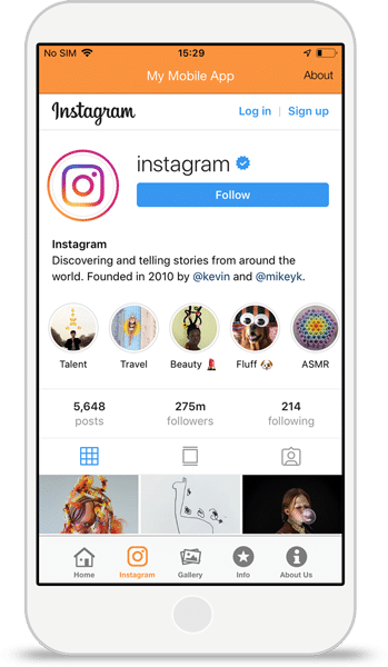 Instagram-Integration