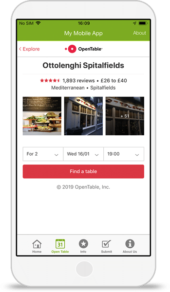 About Us  OpenTable