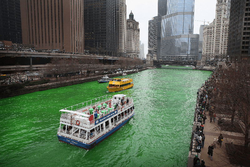 St Patricks Day Marketing Chicago River