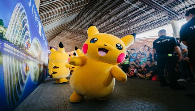 people in pikachu costumes