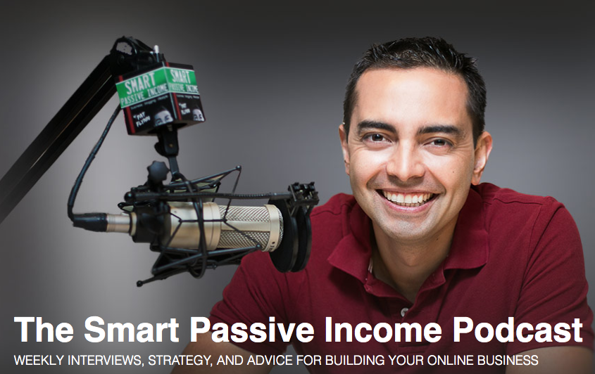 The Smart Passive Income Podcast Landing Page With the Hosts Picture