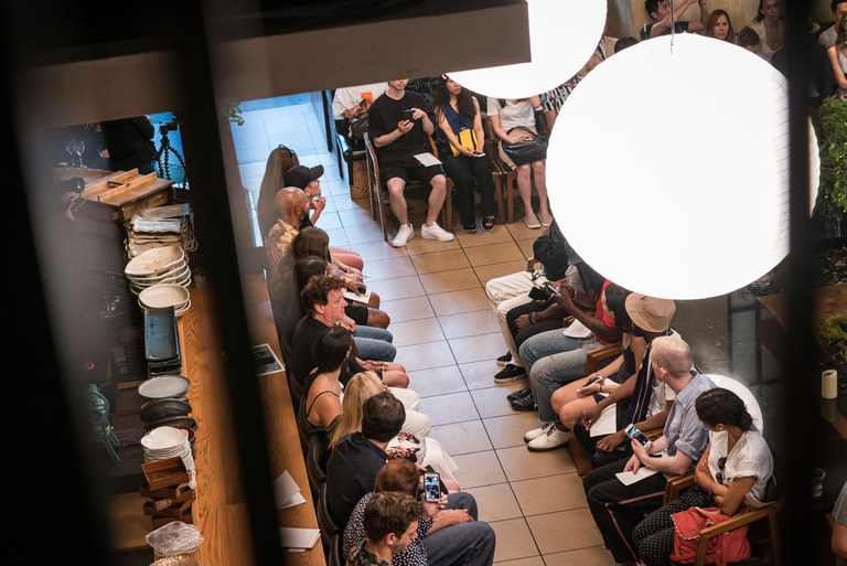 Fashion Show at a Restaurant