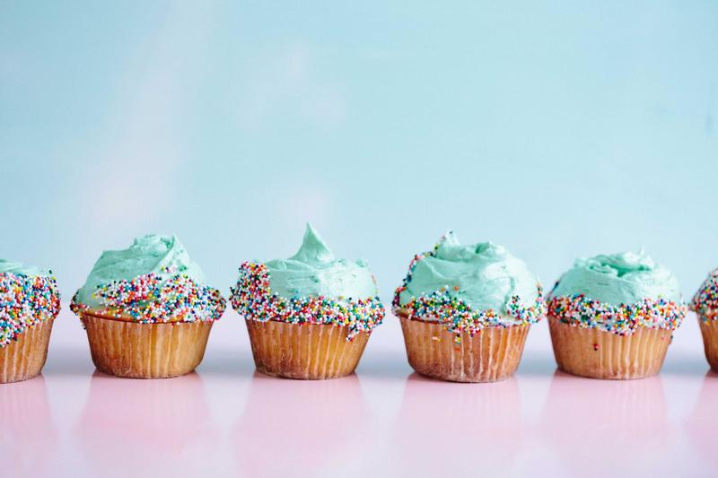 Cupcakes colorate