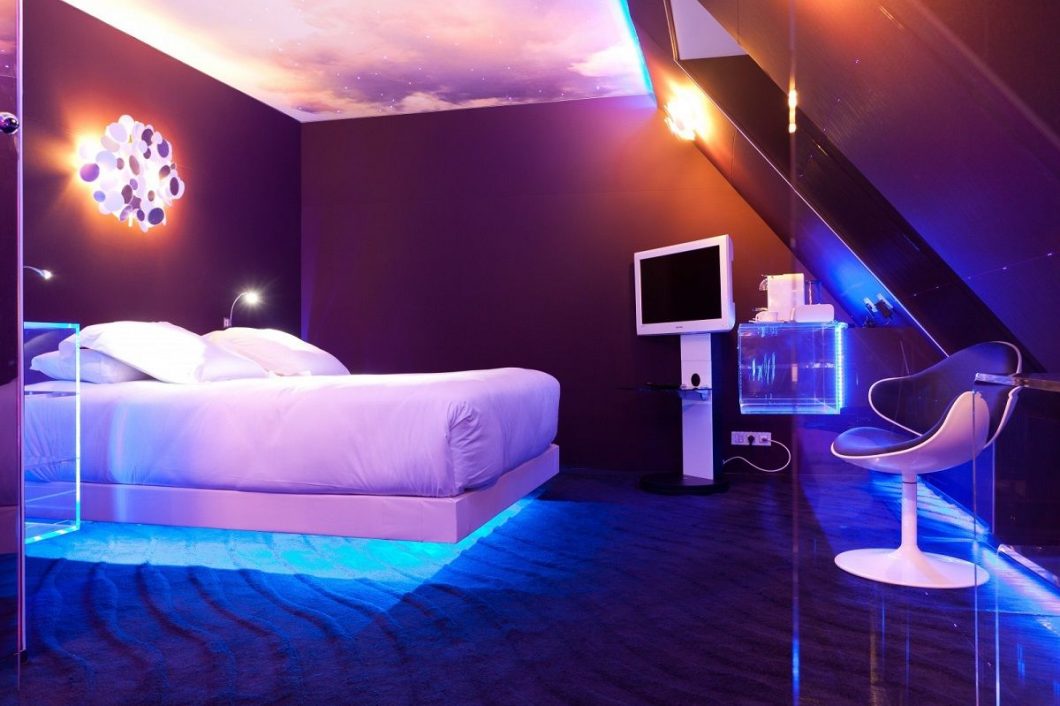 Futuristic Hotel Room