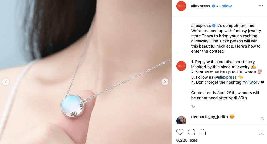 Aliexpress Instagram Omnichannel Marketing Example