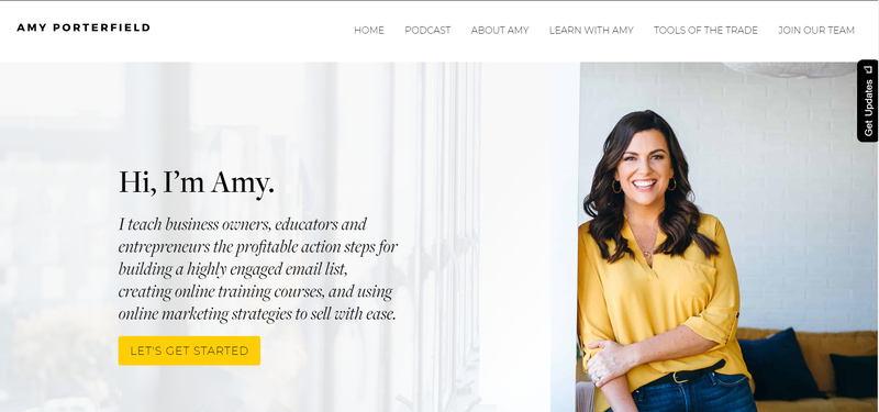 Amy Porterfields Website