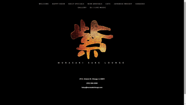 Murasaki Chicago Restaurant Landing Page