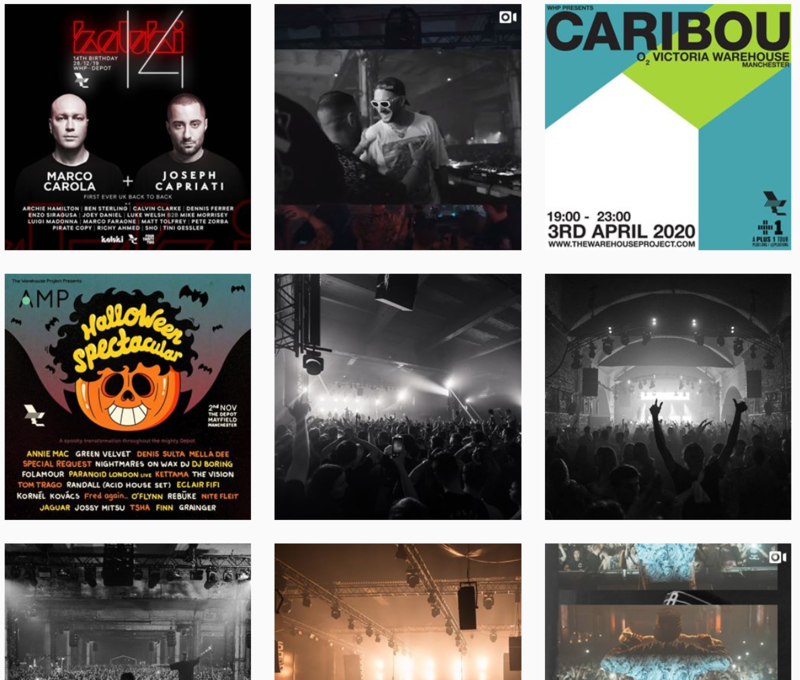 Instagram Feed a Club Nights Fekete-fehér