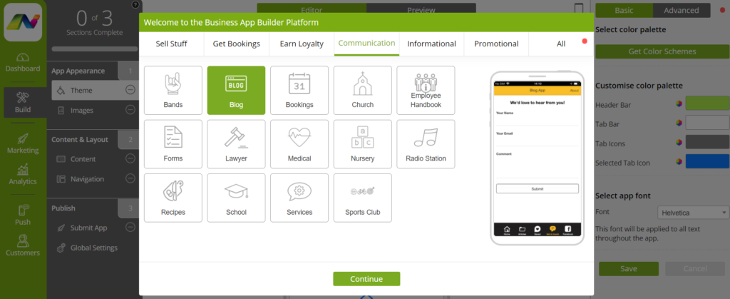 appery app builder online