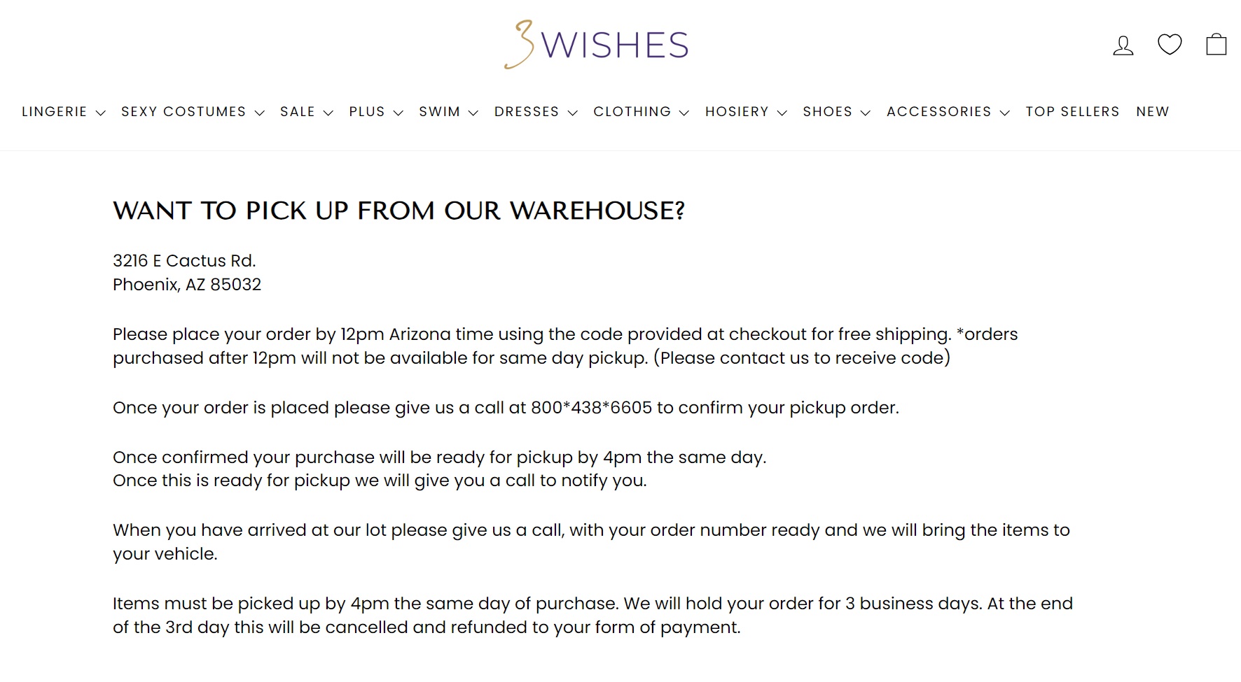 Omnichannel Retailing: 3Wishes Click-and-Collect Shipping