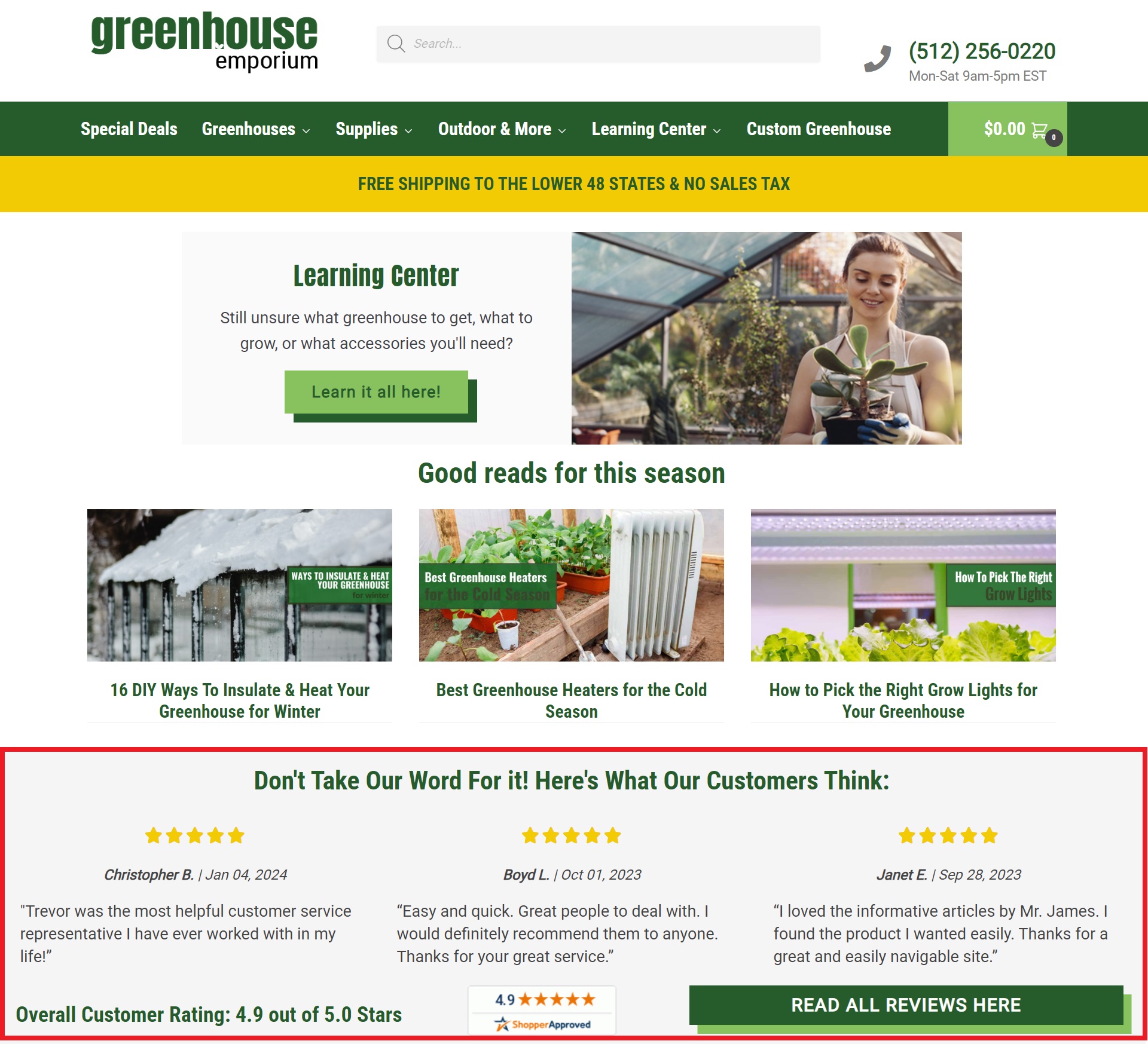 Omnichannel Retailing: Greenhouse Emporium Social Proof Integration