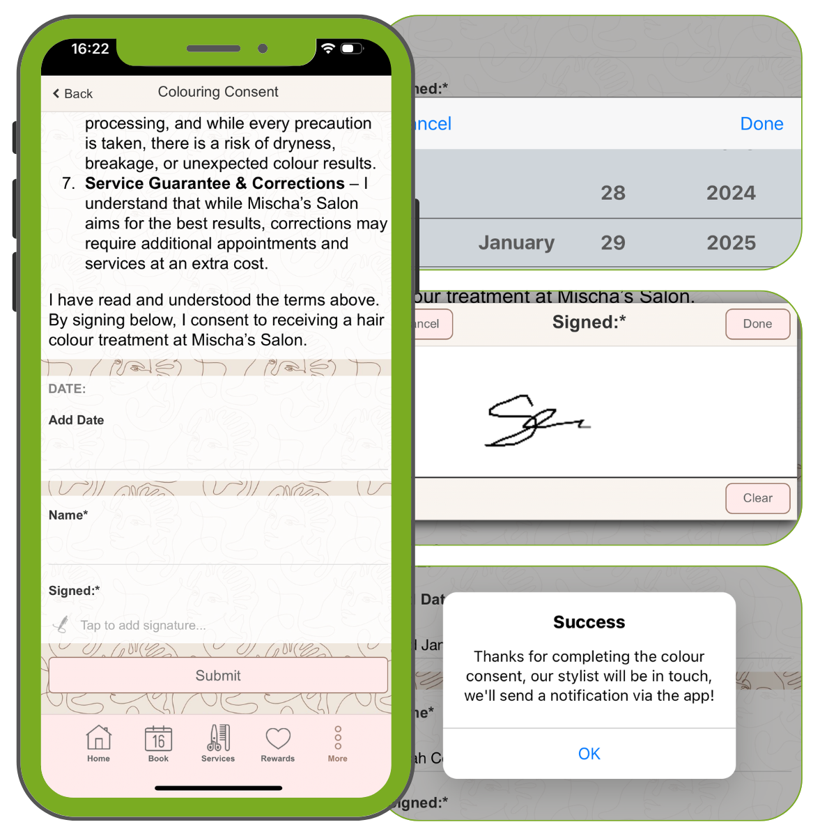 Digital Forms for Salons