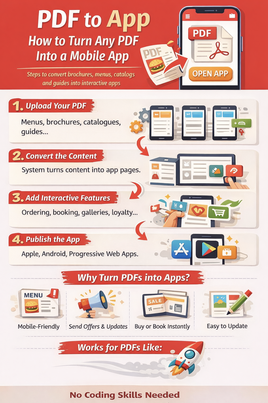 PDF to App infographic