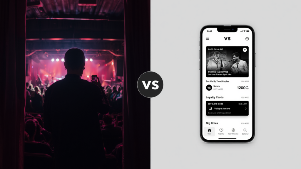split screen of AppBuild.diy vs Bandsintown