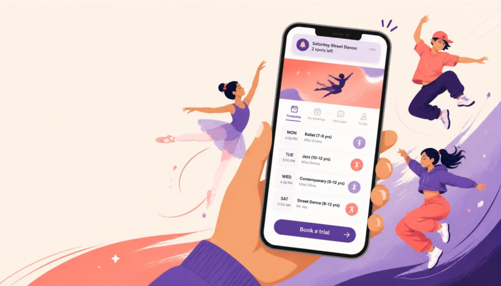 a dance studio app