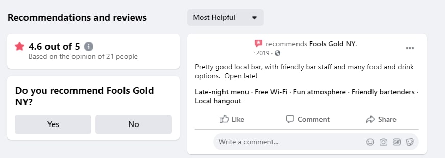 fools gold nyc reviews on facebook