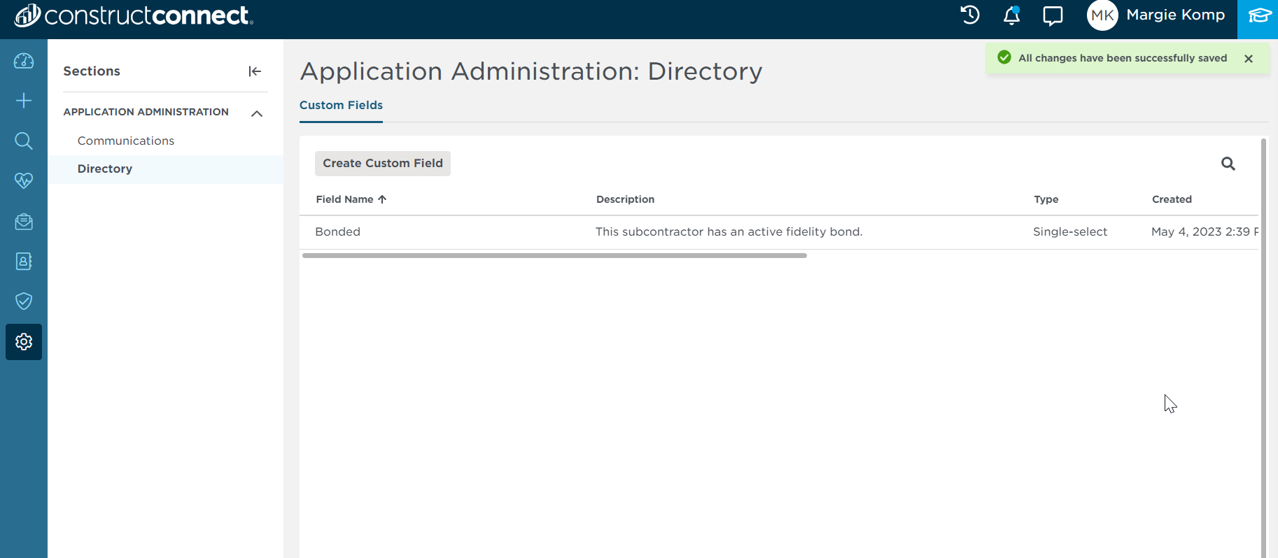 save changes confirmation