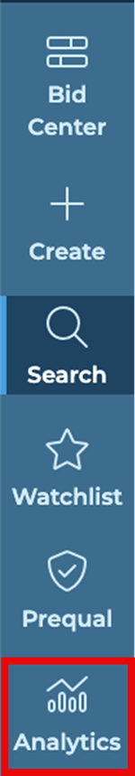 Analytics Sidebar Menu Icon