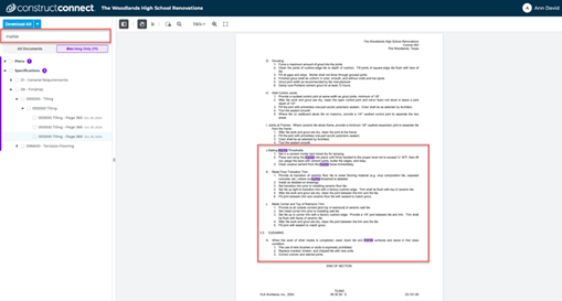 CCPI Document Viewer Highlighted Keywords