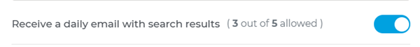 Project Intelligence Email Alert Toggle Switch