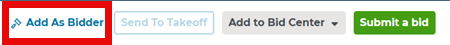 Project Intelligence Project Details Page Add as Bidder Button