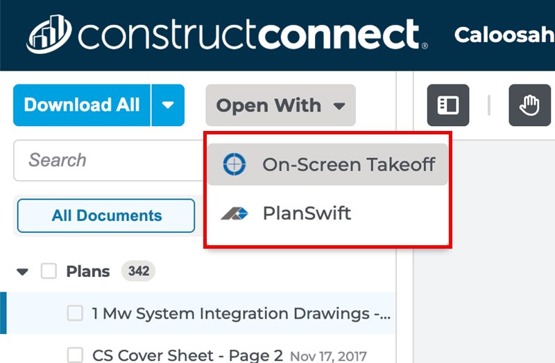 Document Viewer Open With Menu