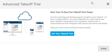 Advanced Takeoff Trial sign up