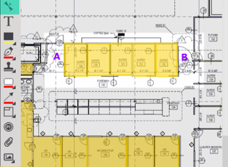 use the dimension tool for a quick, linear measurement that does not affect takeoff quantities