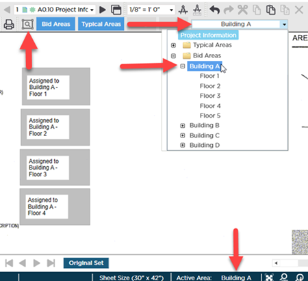 Show takeoff in color toggle - all areas