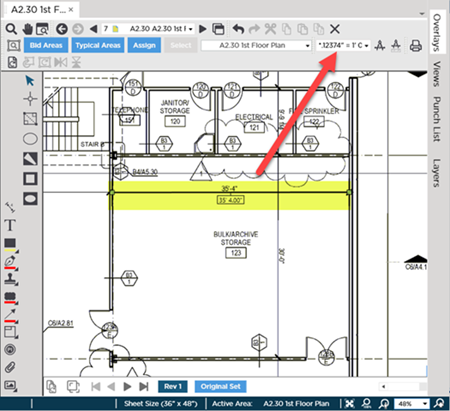 Calculate Scale Line set to match known-length linear