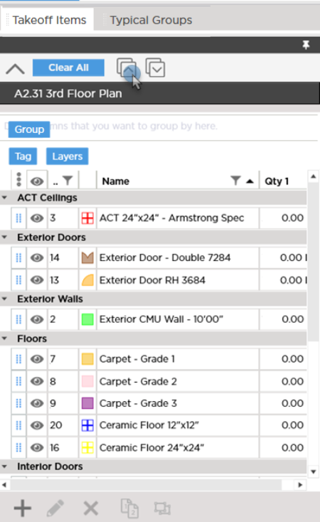 Conditions Pane Grouped by Type and all group expanded