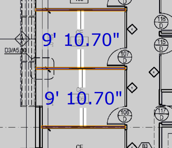 auto-dimension lines, multiple object selected