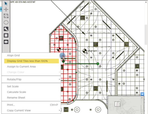 to show partial tiles information  right-click to bring up the context menu