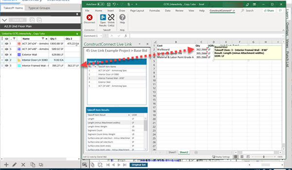 Linking the same result to multiple cells