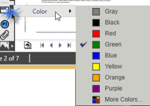 changing the color of a Named view and related Hot links before drawing the Named View