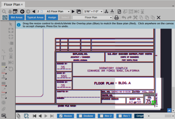 overlay resizing - step 2, match lower-right points