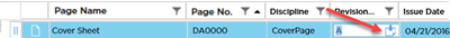 use the copy down button that shows in the Revision No. field to copy the current value to all rows within the same Discipline