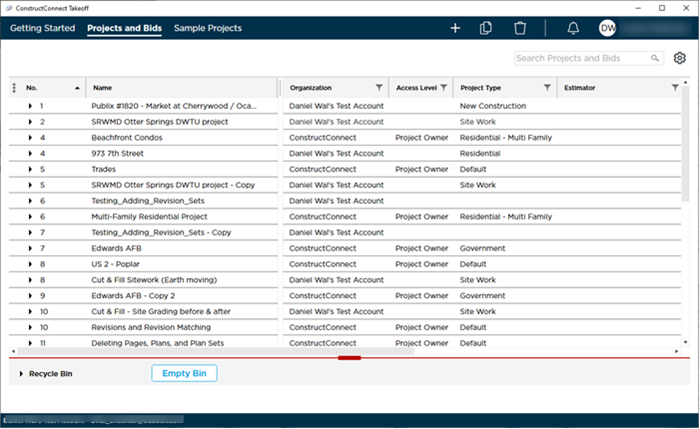 CCTO Projects and Bids List