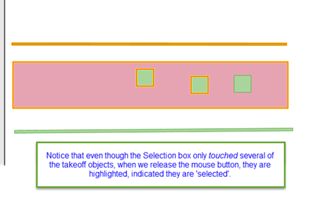 select via touching roping - objects touching and inside the select box become selected