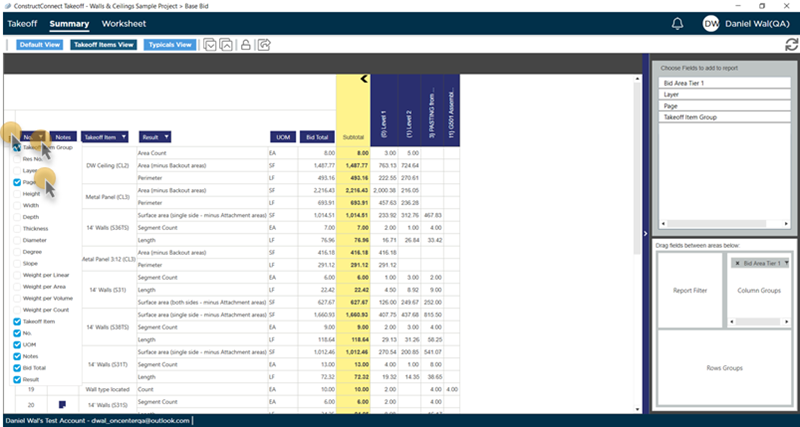 adding columns to Summary Tab grid