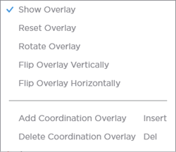 Overlay Pane Context Menu