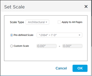 Set Scale dialog box