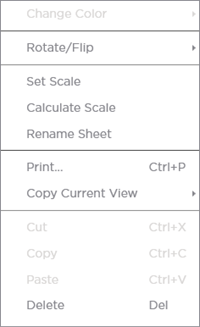 context menu - takeoff window attachment takeoff object