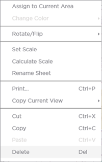 context menu - takeoff window count takeoff object