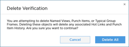 Delete object confirmation prompt