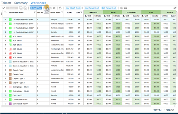 Worksheet Tab with non-sequential rows of data selected