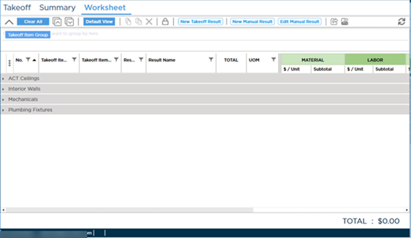 Grouping the Worksheet Tab by Condition Type