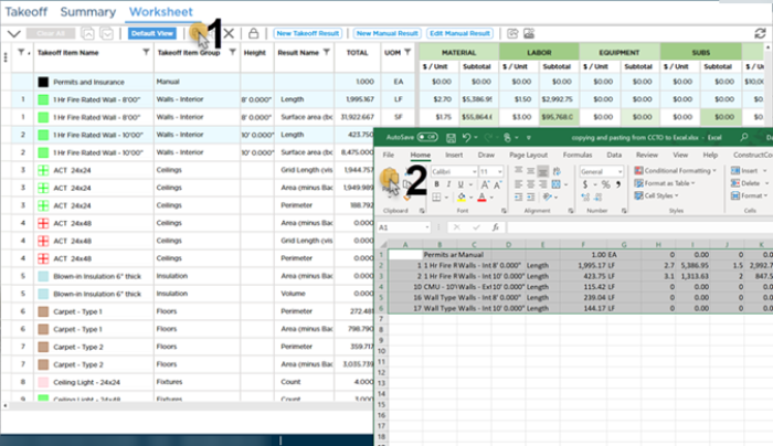 pasting copied Worksheet Tab data to Excel